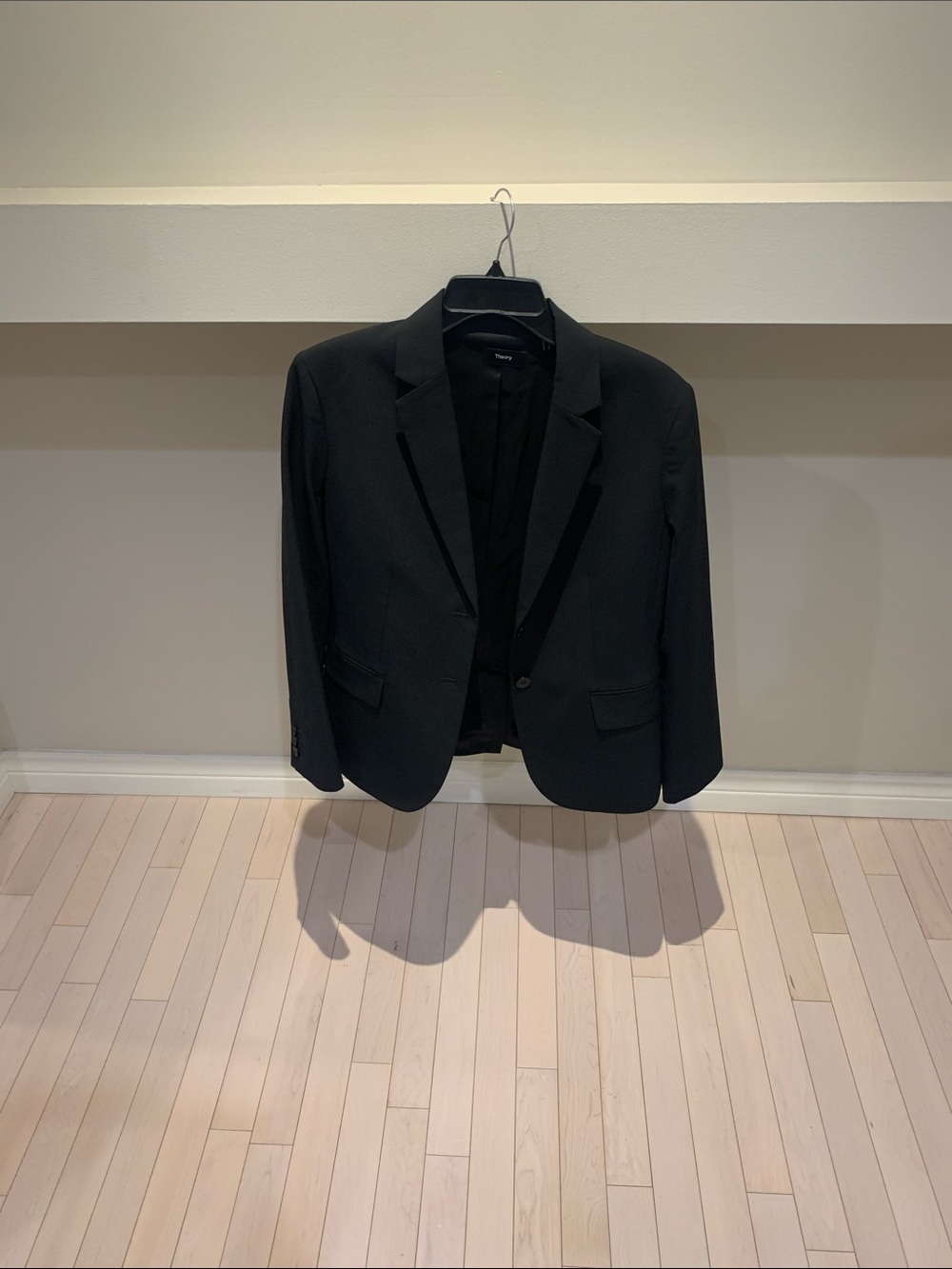 Theory Black Women's Two-Button Blazer
